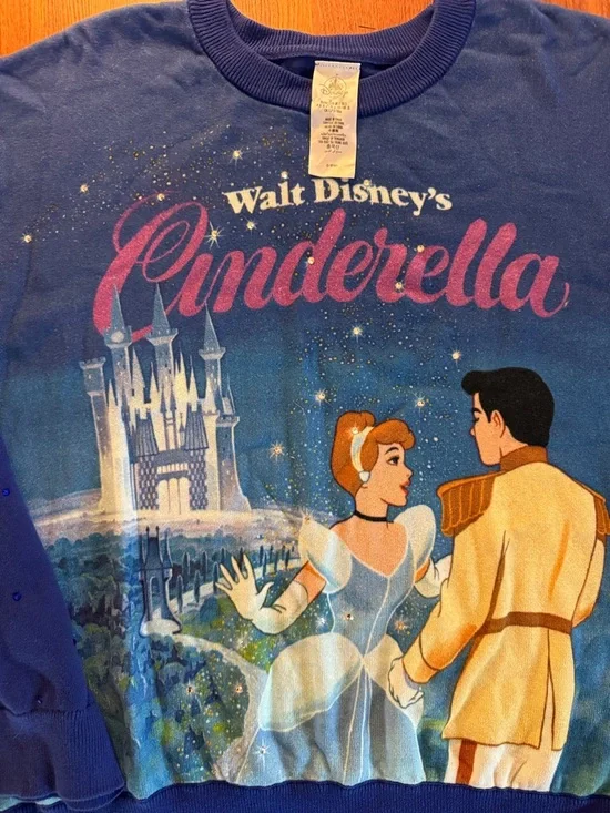 Disneyland Cinderella 75th Anniversary Sweater L Women Disney Park Memorabilia - Picture 2 of 8